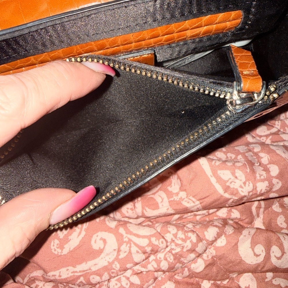 Zara Tan Croc-Embossed Mini Bag - Picture 4 of 4